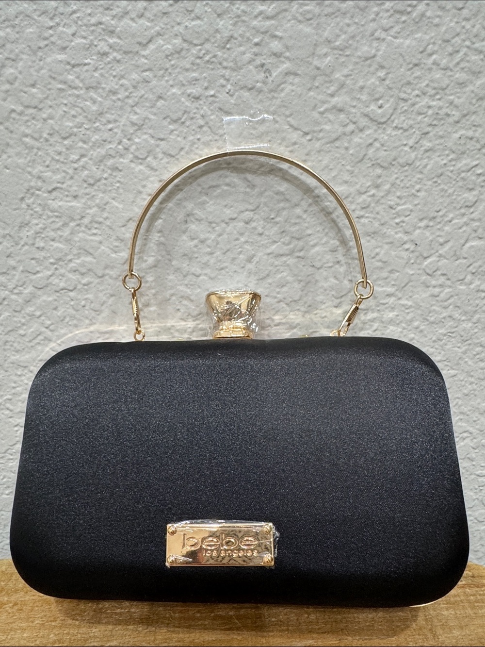 Bebe Black Multi Floral Clutch NEW - Picture 5 of 9
